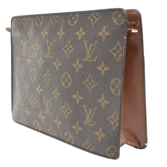 LOUIS VUITTON Pochette Homme Clutch Hand Bag Monogram Leather BN M51795 66KB156 - Picture 4 of 14